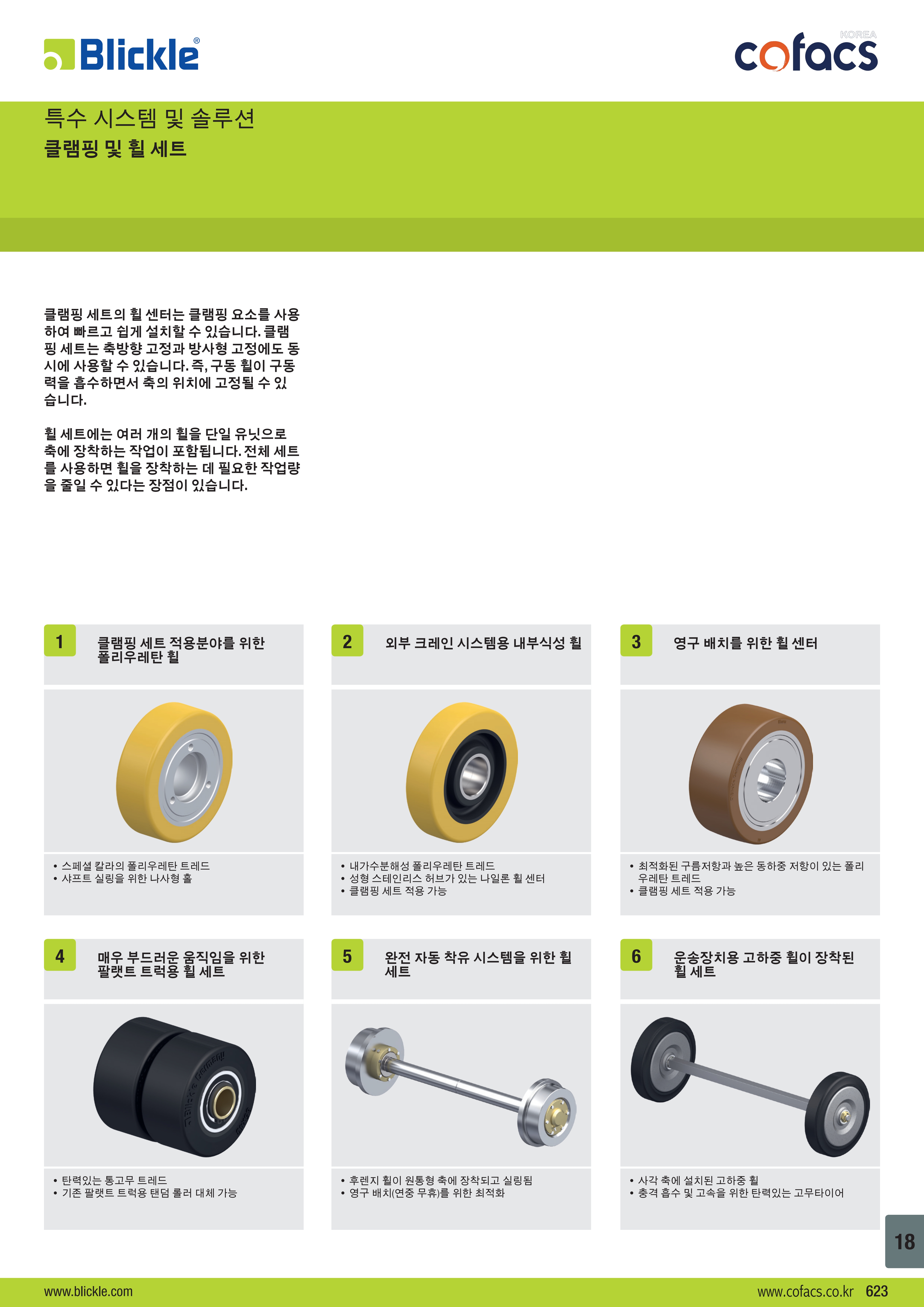 클램핑 및 휠 세트